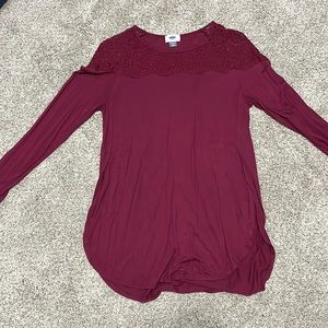 Maroon Old Navy shirt